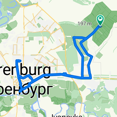 Садовая улица, Оренбург до Садовая улица, Оренбург