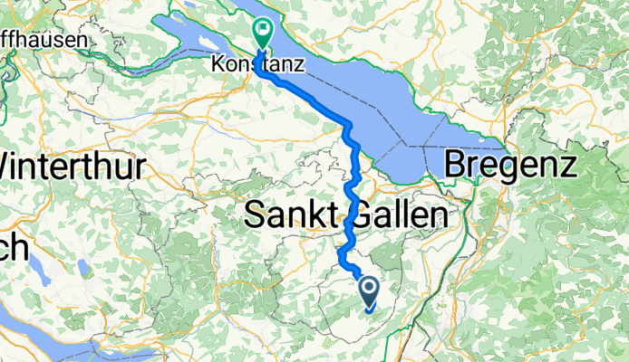 Schwendetalstrasse 85, Wasserauen to Jacob-Burckhardt-Straße 19, Konstanz