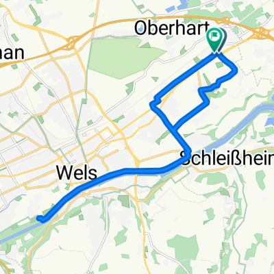 Mathias-Schönerer-Straße, Wels nach Saarstraße 21, Wels