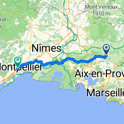 Lourmarin - Montpellier