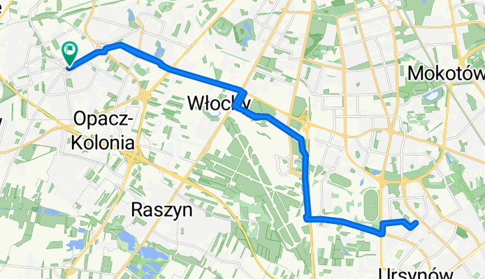 Wiosny Ludów 79, Warsaw to Wiosny Ludów 79, Warsaw