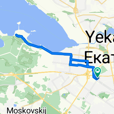 От Белореченская улица 6, Екатеринбург до Белореченская улица 6, Екатеринбург