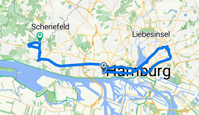 Ehrenbergstraße, Hamburg nach Lütt-Iserbrook 90, Hamburg
