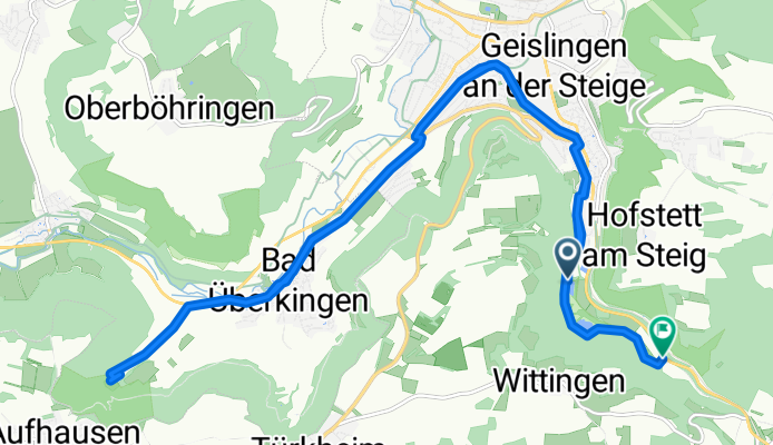 Weißer Weg 10, Geislingen an der Steige nach B10, Geislingen an der Steige