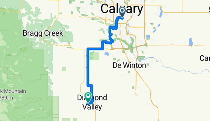 Calgary to Turner Valley