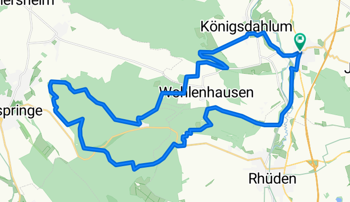Bornum-Heberbaude-Lamspringer Wald-Glashütte-Königsdahlum-Bornum