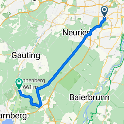 Zirler Straße 12, München nach Altostraße 11, Starnberg