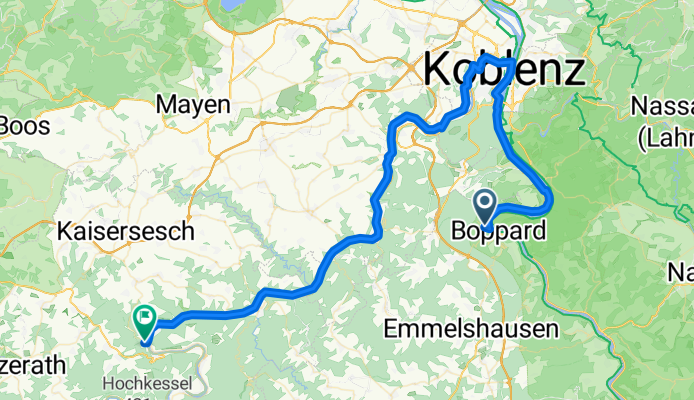 Zweite Etappe (Boppard-Cochem)