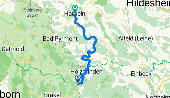 Weserradweg Höxter Hameln