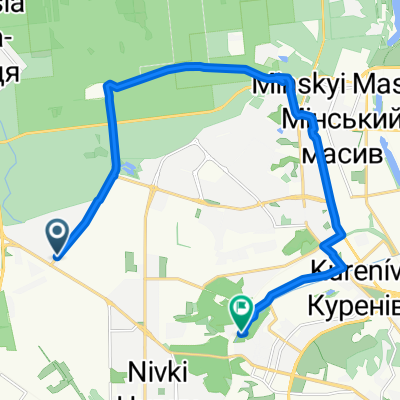 От вулиця Газопровідна 22, Київ до вулиця Тираспольська 12, Київ