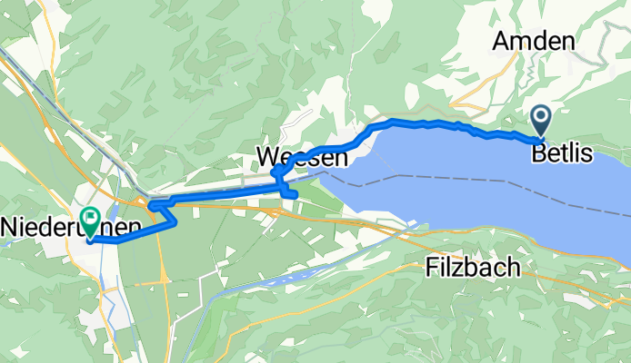 Betliserstrasse, Weesen nach Bahnhofstrasse 7, Niederurnen