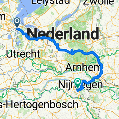 Weesp Nijmegen via doesburg