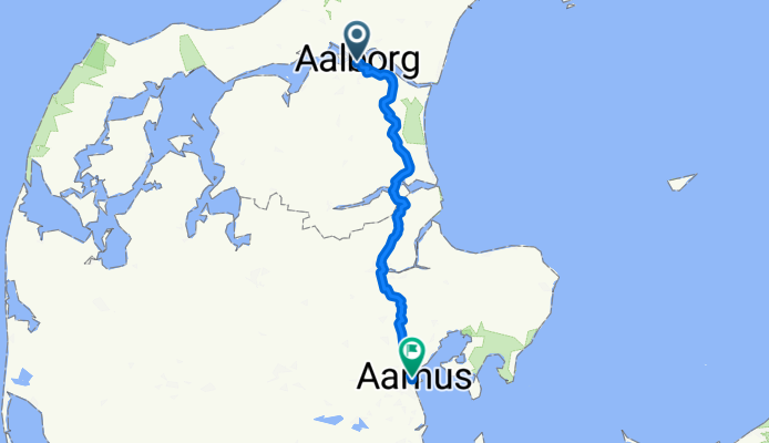 Boulevarden 11, Aalborg to Frederiks Allé, Aarhus C