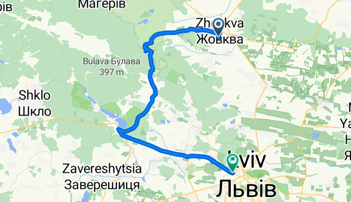 Жовква-Крехів-Іванофранкове-ПТУ29 CLONED FROM ROUTE 1478301