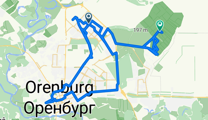 улица Юных Ленинцев, 18, Оренбург до Садовая улица, Оренбург