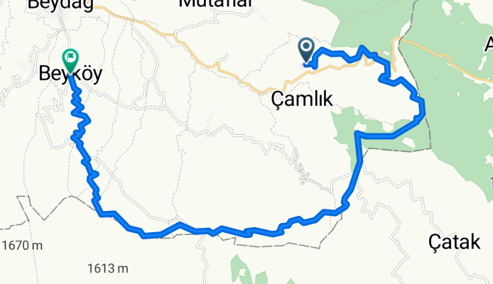 Palamutçuk (Beydağ) - Beyköy (Beydağ)