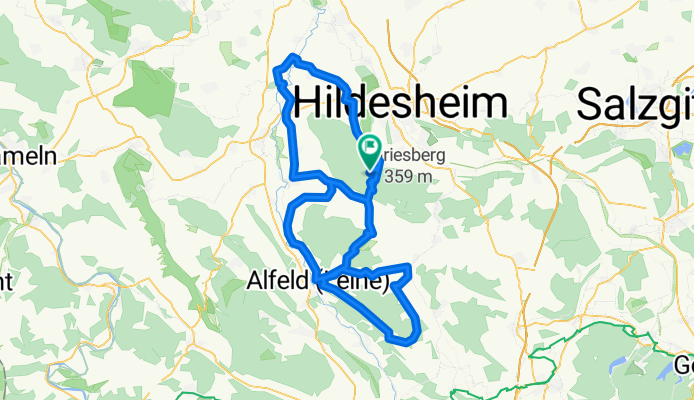 116km Runde mit einigen Höhen um Diekholzen CLONED FROM ROUTE 1492914