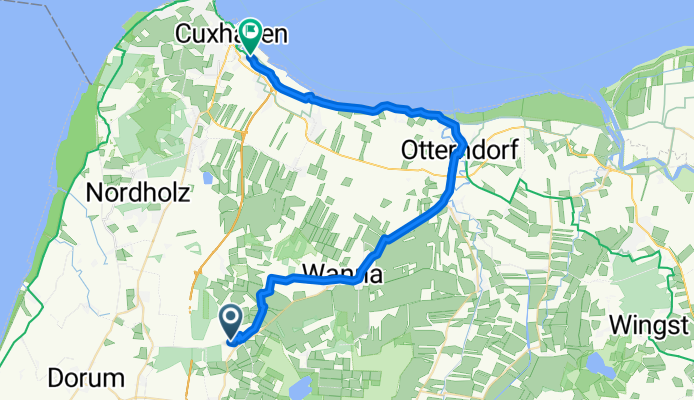 Kransburger Weg, Geestland nach Neufelder Straße 11–13, Cuxhaven