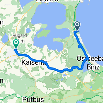 Nordstrand 596–599, Binz nach Bergen auf Rügen