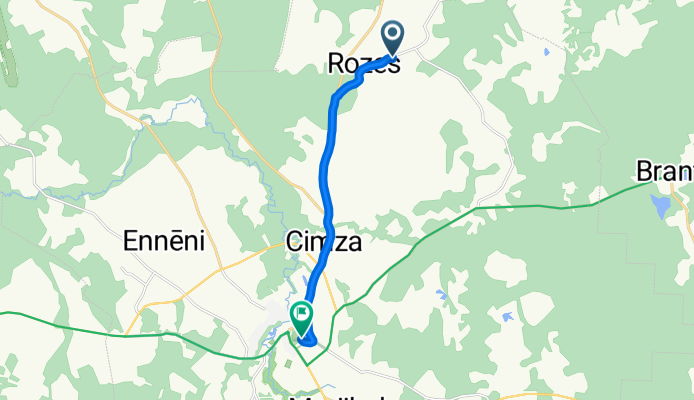 Saules iela 28, Raunas pag. to Skolas iela 1B, Raunas pag.