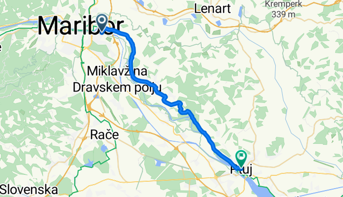 Maribor - Ptuj CLONED FROM ROUTE 236679