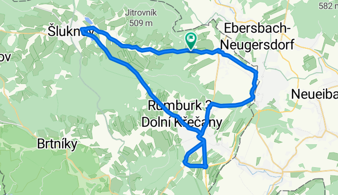 Jiříkov - Šluknov - Rumburk - Filipov - Jiříkov