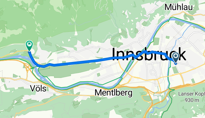 Pradl - Kranebitten über Allee
