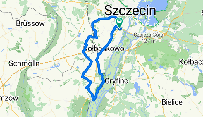 Ustowo 48, Kołbaskowo do Ustowo 48, Kołbaskowo