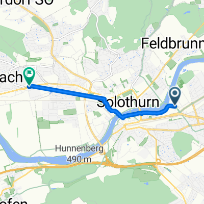 Allmendweg 19, Zuchwil nach Bielstrasse, Bellach