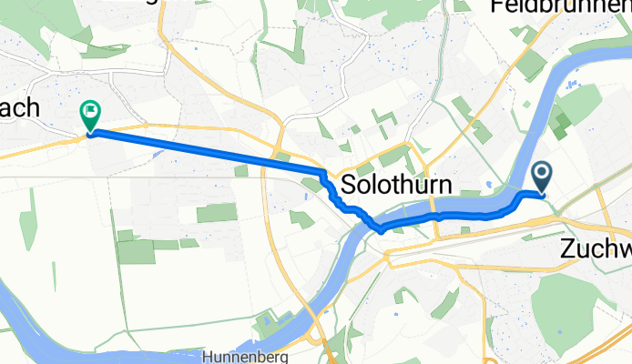 Allmendweg 19, Zuchwil nach Bielstrasse, Bellach