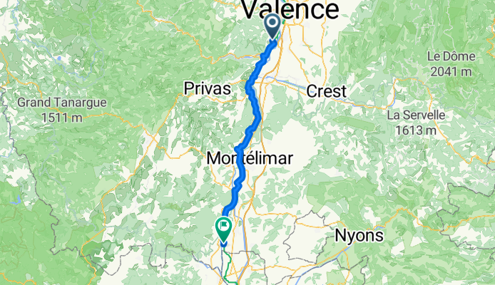Charmes-sur-Rhône to Bourg-Saint-Andéol