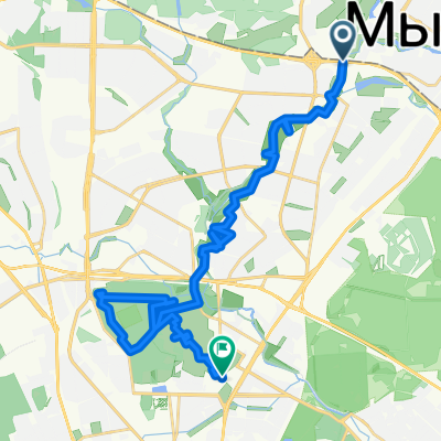 Яуза парк от мкад вдоль реки до ботанического