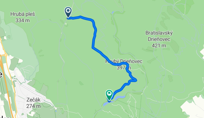 MTB: Kačín - Rotunda (okolo Hrubého Drieňovca)