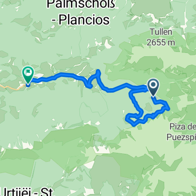 Straße ohne Straßennamen, Villnöß nach Via Pizack 1, Funes