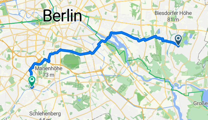 Eichhornstraße 5A, Berlin nach Unter den Rüstern 14, Berlin