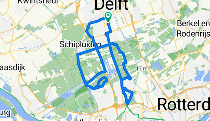 Roland Holstlaan 11, Delft naar Delflandplein 524, Delft