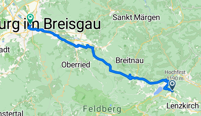 02 Saig Hotel Hochfirst - Freiburg Bahnhof
