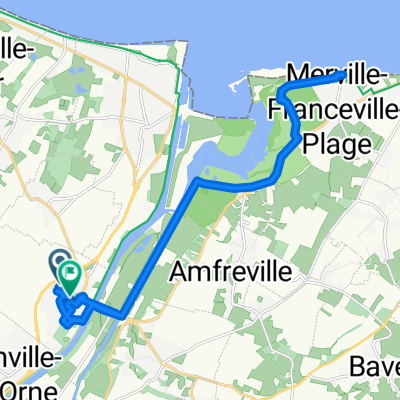 De Rue du Mont Roty 18, Bénouville à Allée de la Campagne 4, Bénouville