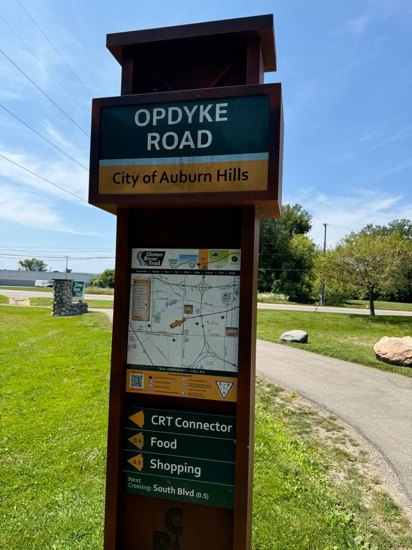 Clinton River Trail - Opdyke Rd Trailhead to Downtown Auburn Hills