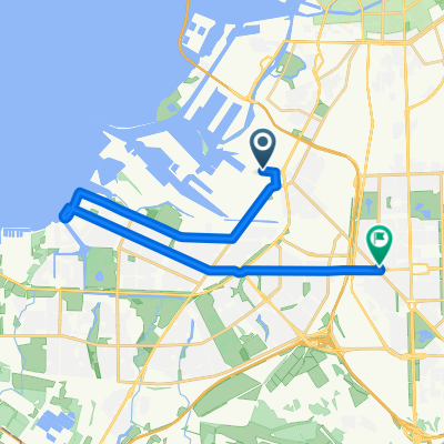 Корабельная улица, 4, Санкт-Петербург до Краснопутиловская улица, 86 литБ, Санкт-Петербург