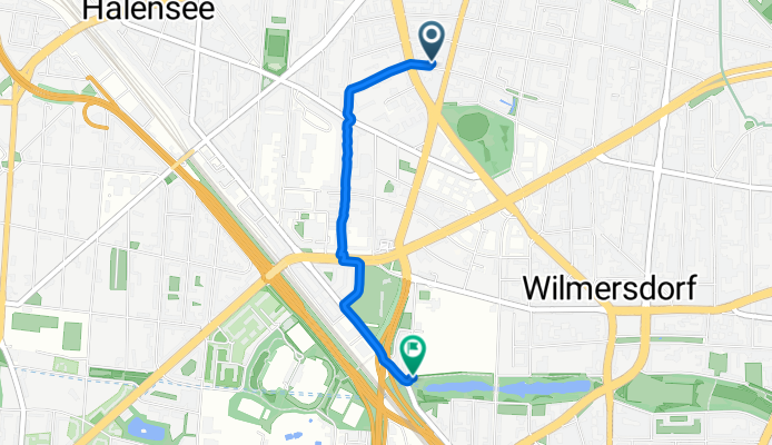 Route von Wittelsbacherstraße 17, Berlin