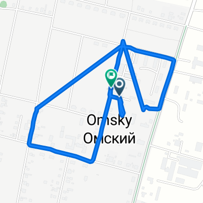 От улица Ленина 10, Омский до улица Ленина 12, Омский