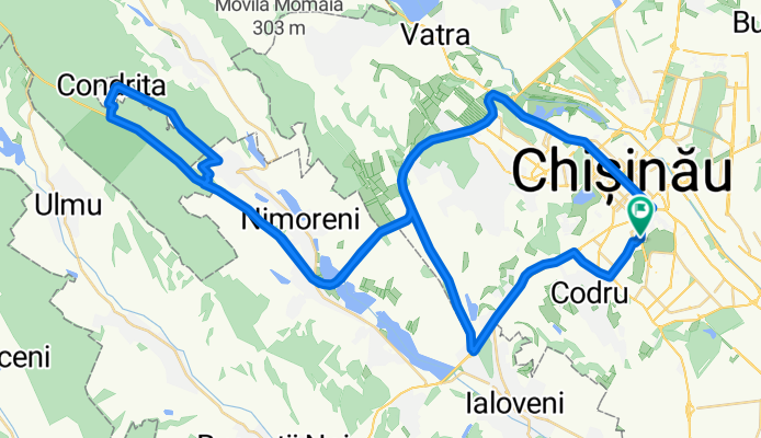 Traseu Chisinau-Condrita-Chisinau