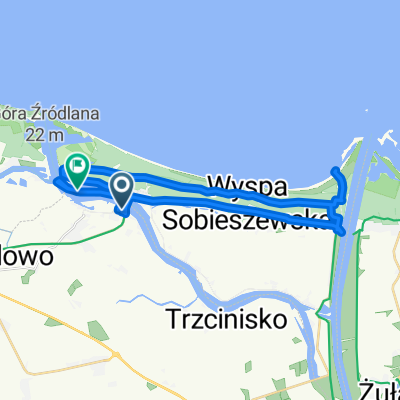 Łąkowa 229, Wiślinka do Wiślinka