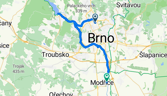 Krpole - Prýgl - Centrum - Modřice
