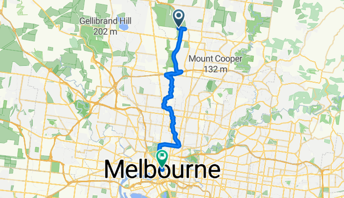 330 O'Herns Rd, Epping to La Trobe St, Melbourne