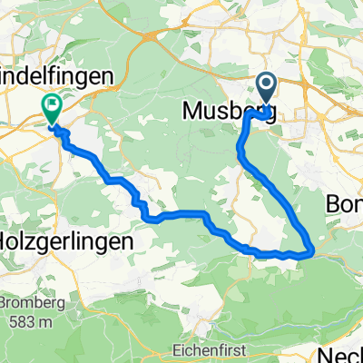 Leinfelden - Böblingen (Siebenmühlental/Schönbuch)