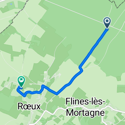 De Route sans nom, Flines-lès-Mortagne à Rue de Laplaigne 14, Flines-lès-Mortagne