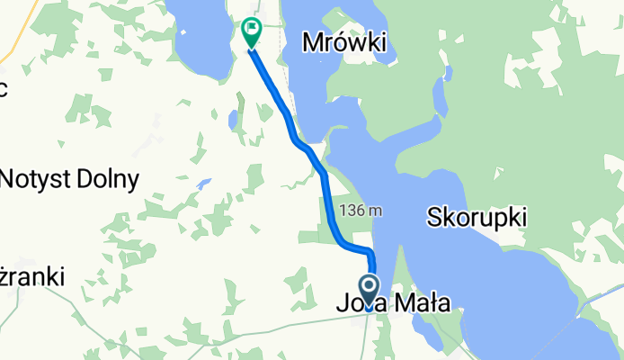 Jora Wielka 12, Mikołajki do Notyst Mały 1, Mrągowo