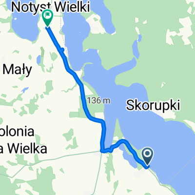 Jora Wielka 55, Mikołajki do Notyst Mały 1, Mrągowo